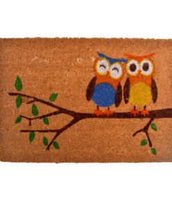 FELPUDO COCO BUHOS RAMA 40X60C