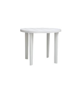 MESA JARDIN REDONDA 90C BLANCA