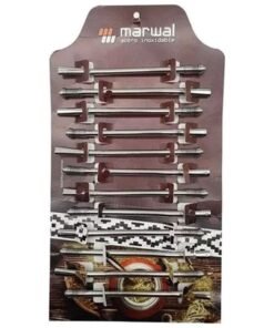 BOMBILLA RESORTE CURVA NIQUELADA X12