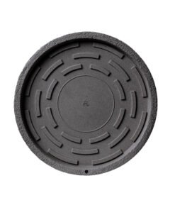 PLATO P/MACETA SIMPLE RUSTICO 26C NEGRO