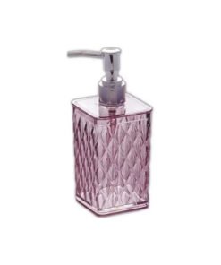 PORTA JABON LIQ.ACRILICO CAROL 285ML ROSA CUARZO