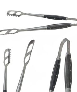 PINZA PARRILLERA 45C AC.INOX. MGO.MADERA HUDSON