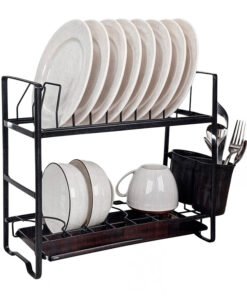 SECAPLATOS AC.INOX NEGRO DOBLE CHICO HUDSON