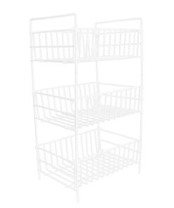 VERDULERO X 3 ESTANTES BLANCO/NEGRO 2024