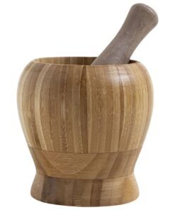 MORTERO DE BAMBOO RAYADO 12X8CM