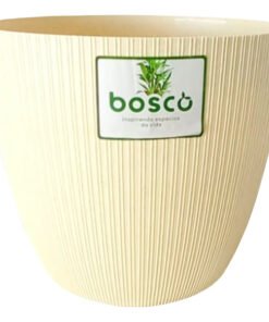 MACETA PLAST.VERCELLI 18C CREMA GRANITICO