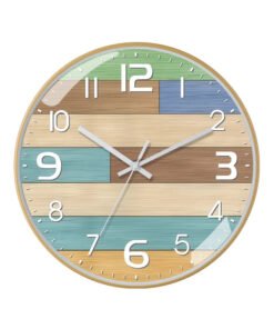RELOJ PARED 30C SIMIL MADERA PINATADA XF23228