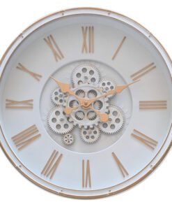 RELOJ PARED 50C BLANCO NºROMANOS COBRE XF23236A