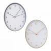 RELOJ PARED OVAL 32X24C DORADO/PLATEADO XF23237