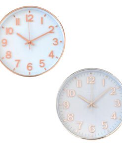 RELOJ PARED 30C BORDE COBRE/PLATEADO XF23240