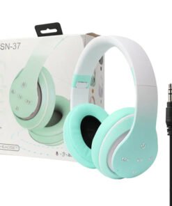 AURICULARES ARTICULADOS C/BLUETOOTH VERDE -BLANCO