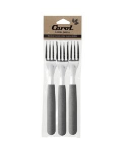 TENEDOR M.CAROL X3 M/GRIS AREIA