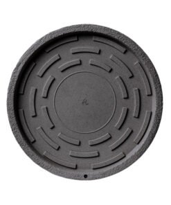 PLATO P/MACETA SIMPLE RUSTICO 30C NEGRO