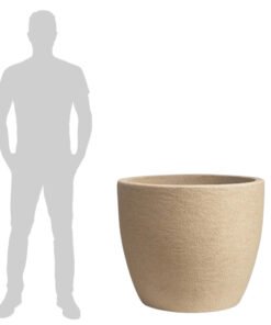MACETA PLAST.ANDINA RUSTICA 50C ARENA