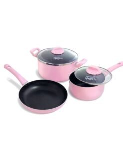 BATERIA 5PZ.ALUM C/ANTIAD.ROSA PASTEL GUADIX