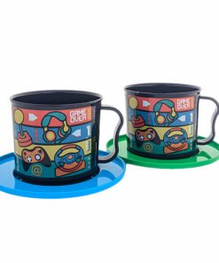 TAZA PLASTICA C/PLATO GM14-2P