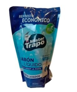 JABON LIQUIDO 800C BAJA ESPUMA MISTER TRAPO