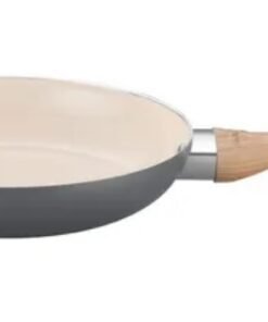 SARTEN 24C GRIS ANTIAD.CERAM.CREMA A.S/MAD.HUDSON