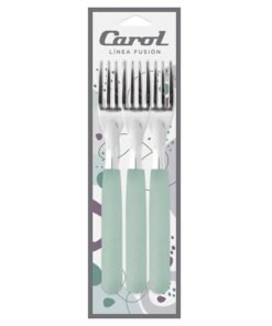 TENEDOR M.CAROL X3 M/VERDE FUSION