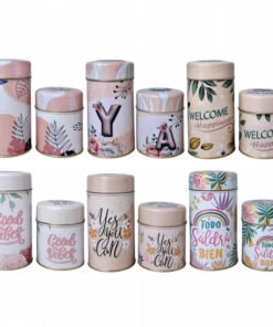 SET YERBA + AZUCAR C/VERT.ARCO IRIS FLORAL