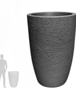 MACETA PLAST.INCA RUSTICA 58C NEGRO