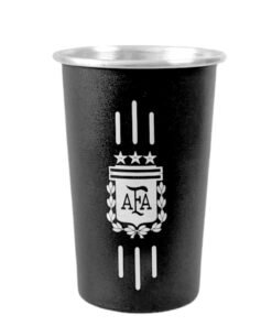 VASO 1LT ALUMINIO NEGRO GRABADO LASER AFA