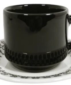 TAZA TE 200CC C/PLATO FOLK OXFORD