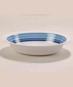 FUENTE OVAL PROF.30X22C MELAMINA BORDE AZUL