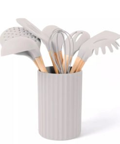 SET X8 UTEN.SILICONA MGO.BAMBU TIZA C/CONT.CAROL