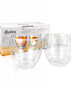SET X2 VASOS DOBLE VIDRIO LISOS 150ML HUDSON
