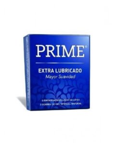 PRESERVATIVO EXTRA LUBRICADO PRIME CJ.X3