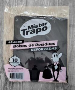 BOLSAS RESIDUOS REFORZADAS 45X60C X10 MISTER TRAPO