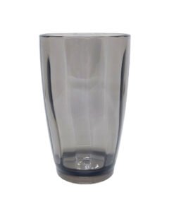 VASO ACRILICO FACETADO ONDAS FUME