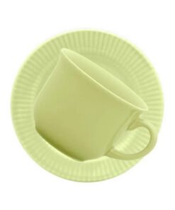 TAZA TE 200CC C/PLATO CANELE VERDE BIONA