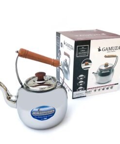 PAVA ACERO 1.4LT MGO.Y PERILLA MADERA GAMUZA