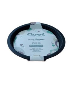 MOLDE P/TARTA 25X2.5C CAROL SILICONA NEGRO