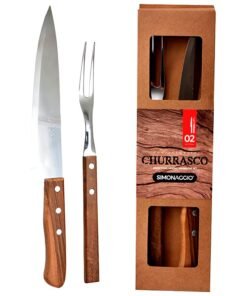 JGO.P/ASADO CUCHILLA 8+TENEDOR M/MAD.SIMONAGGIO