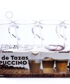 SET X4 TAZAS PLAST.P/CAPUCCINO 75ML
