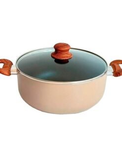 CACEROLA 18C ANTIAD.T/VID.CAROL ASAS S/MAD.BEIGE