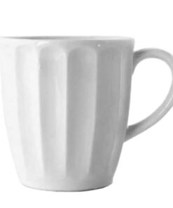 JARRO CERAM.CAFE DOBLE FACETADO BLANCO 110ML